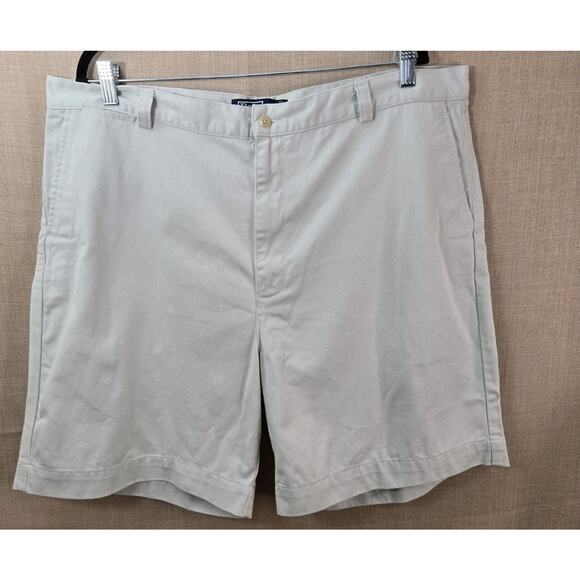 Polo Ralph Lauren Phillip 100% Cotton Chino Shorts Men's Size 42 Inseam 8" EUC - Picture 1 of 9